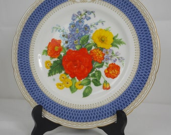 stunning vintage French Limoges porcelain collectable plate unstamped