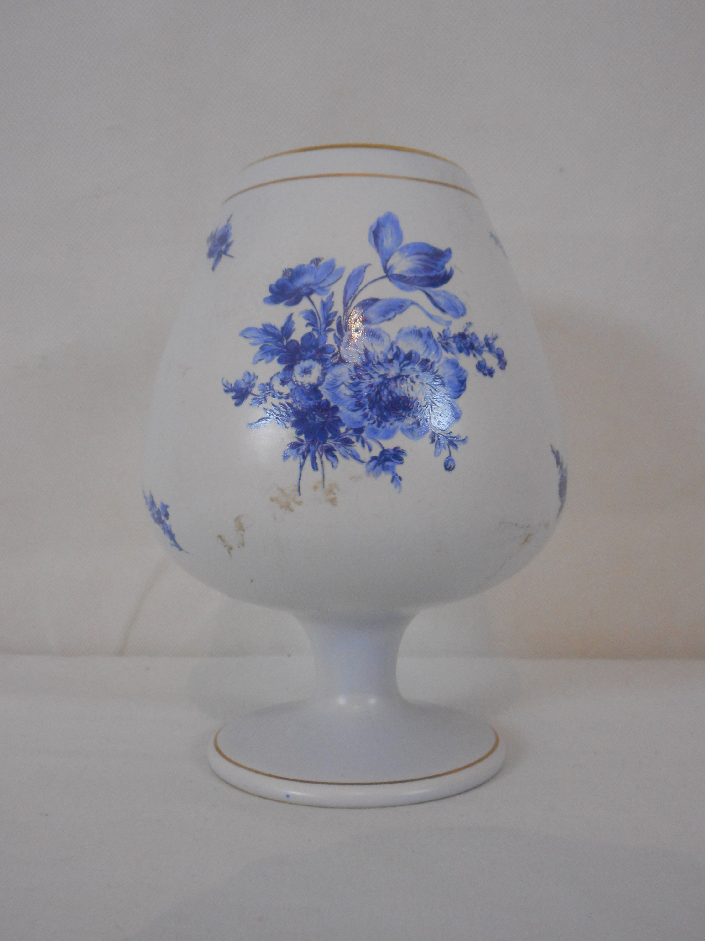 Vase Décoratif Hollandais Vintage en Céramique/Porcelaine de Forme Irrégulière