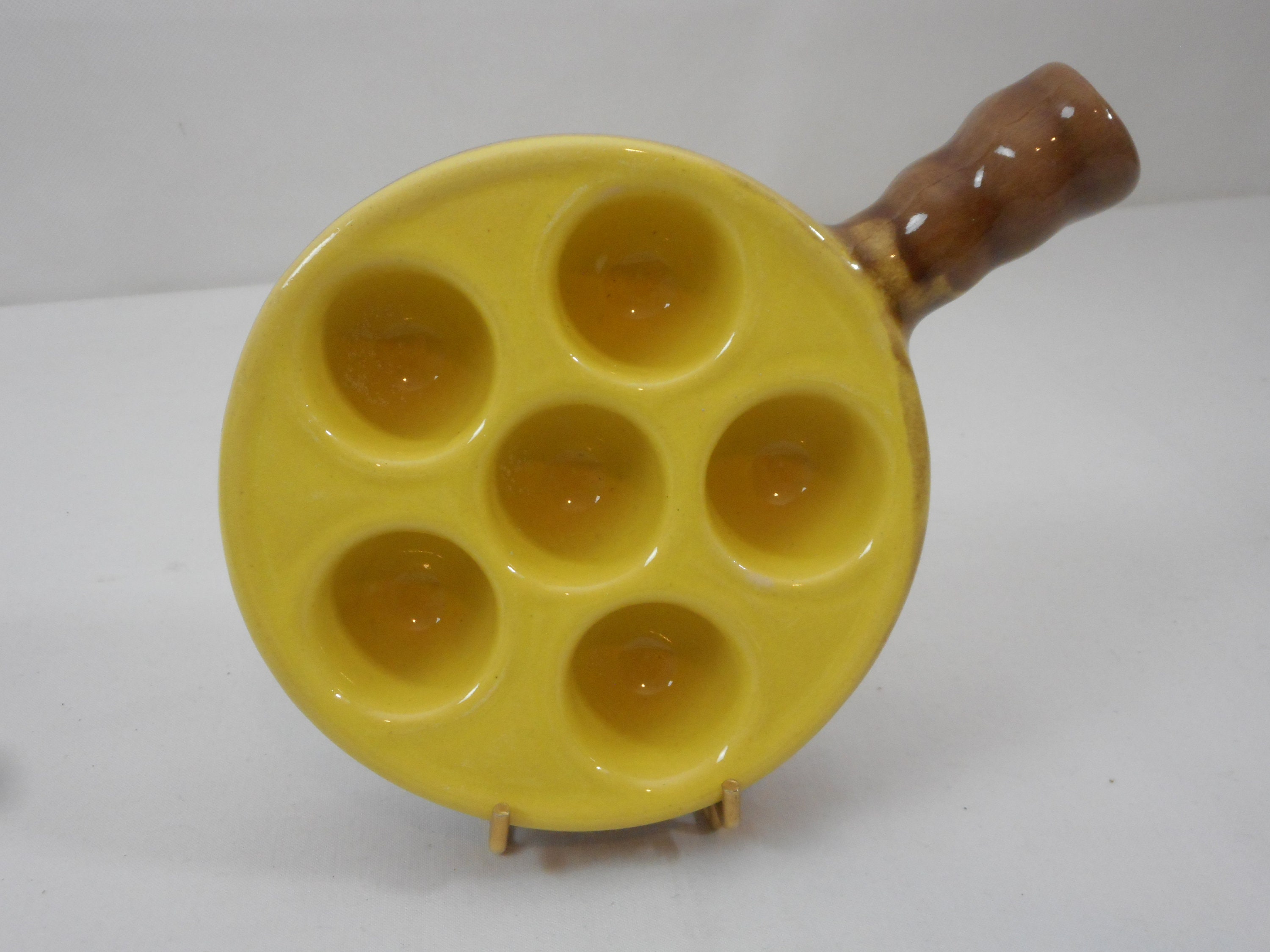 Superbe Plat de Service Vintage Français Céramique Escargot/Escargot