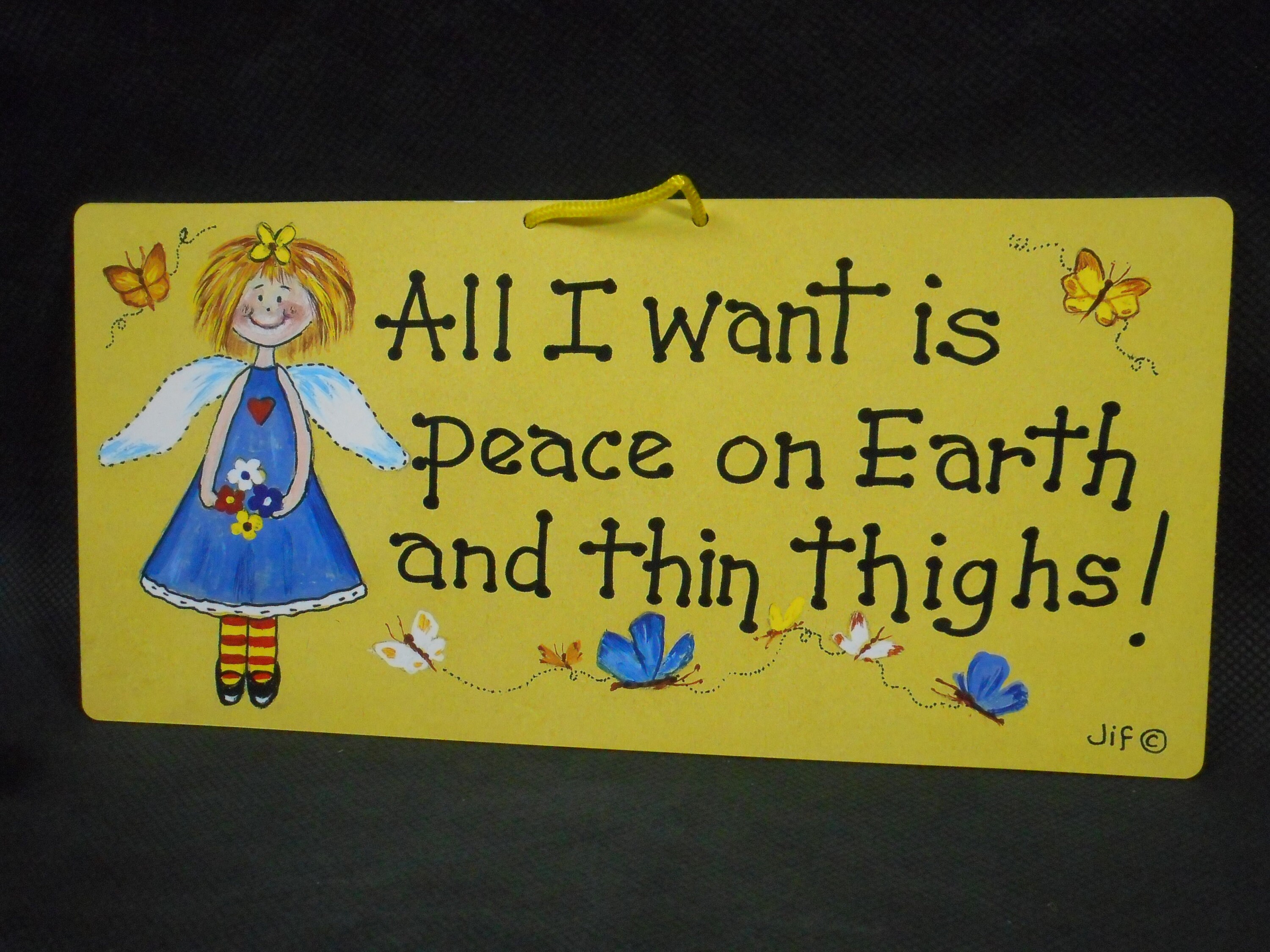 Superbe Mur de Nouveauté/Porte Suspendue Plaque en Plastique Imprimé Signe Cadeau