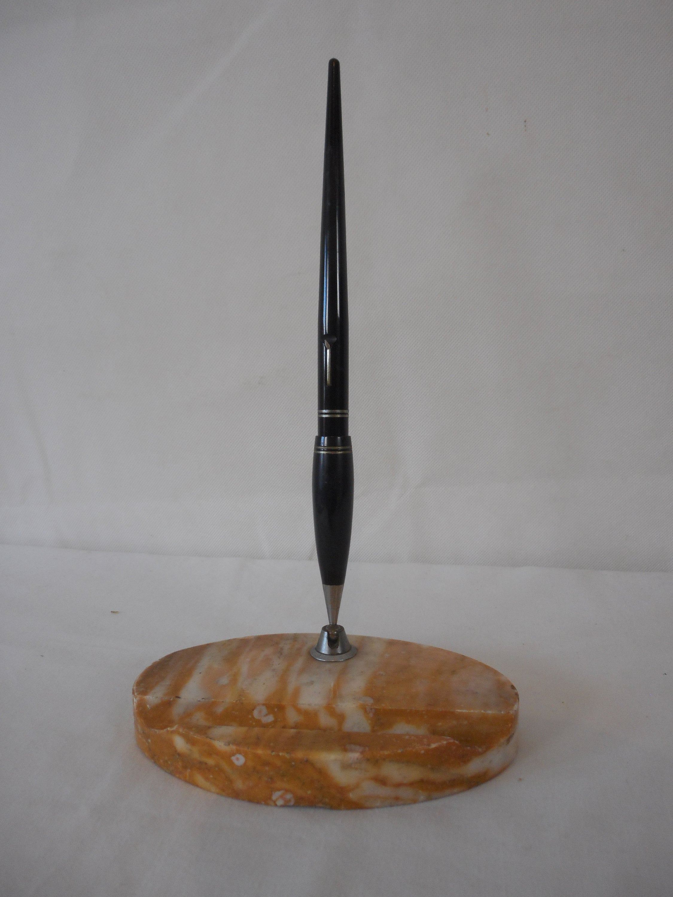Porte-Stylo Vintage Français Marble et Stylo Plume Gold Starry