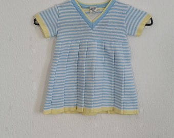 Vestido vintage francés Bout Chou Babies de 9 meses