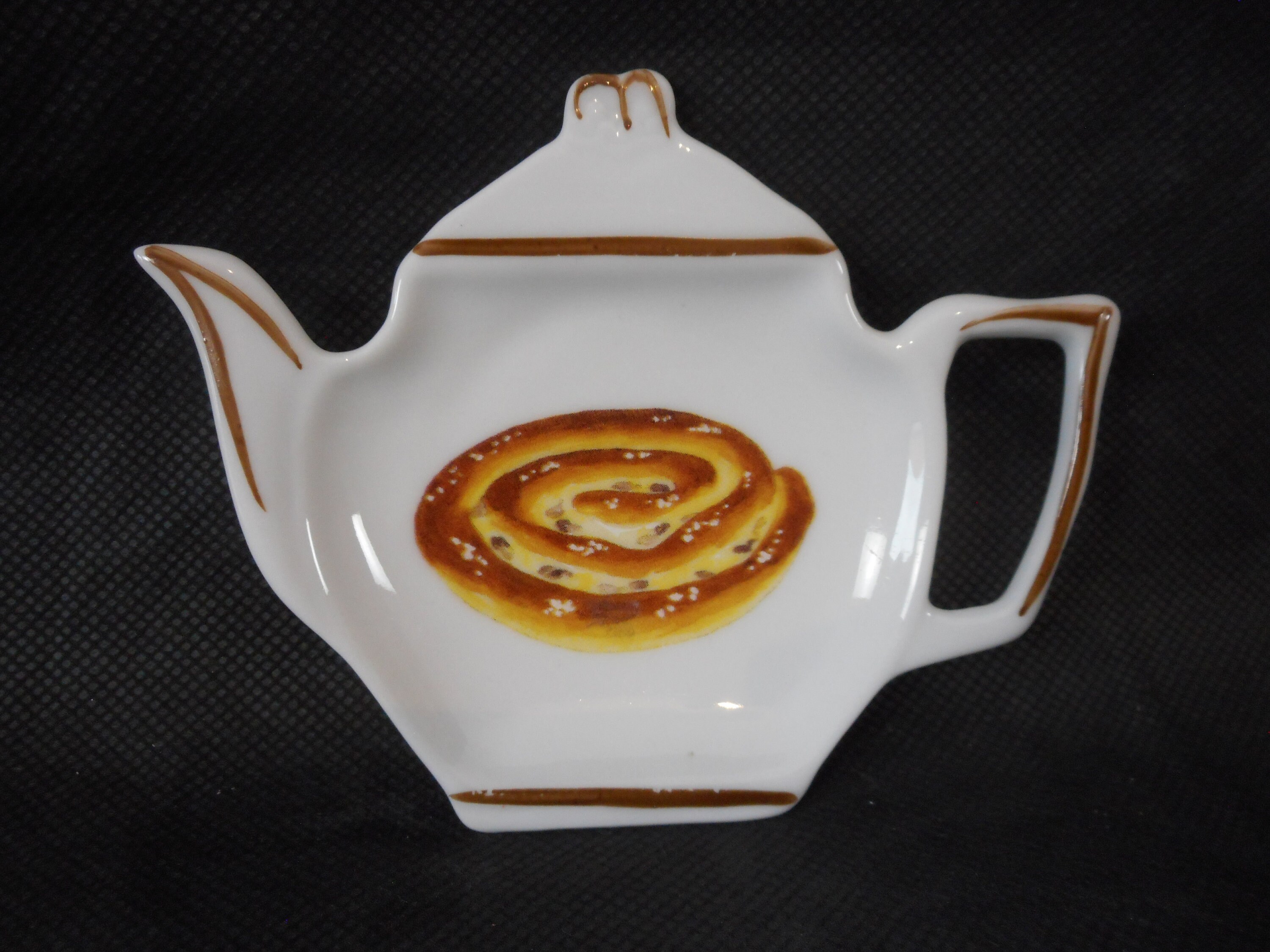 Vintage Français Porcelaine de Limoges Repose-Thé/Ustensile Cuisine Repose-Cuillère