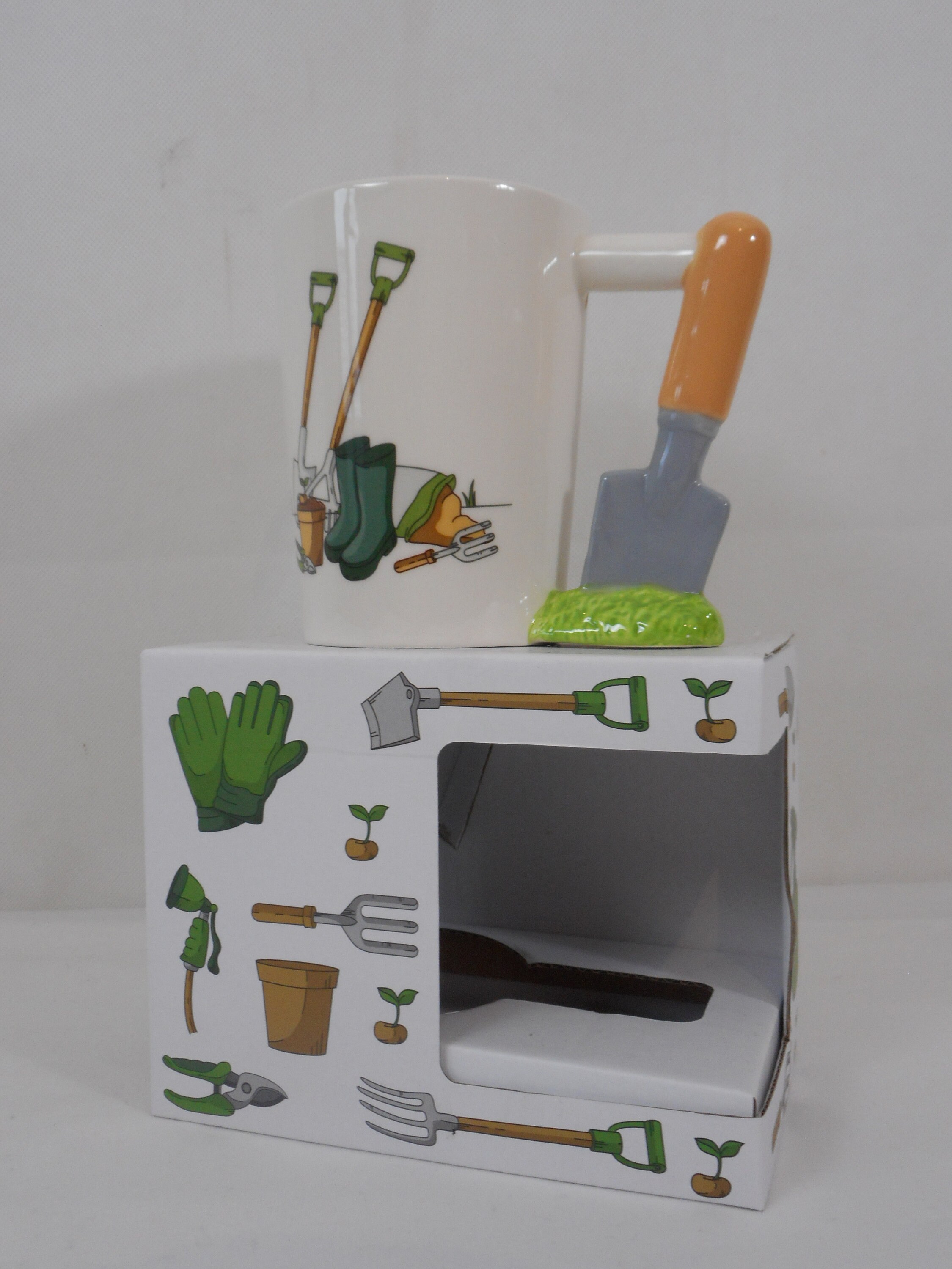 Belle Boîte en Céramique Faite à La Main Gardeners Tasse Café/Thé Cadeau