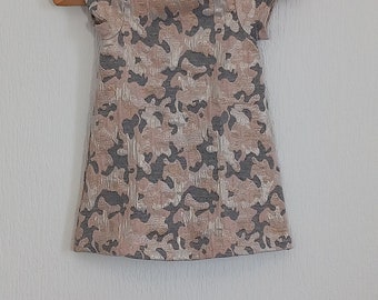 French Orchestra pink and grey fully lined girls dress age 3 years