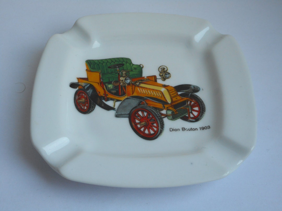 Vintage Limoges R.bonhomme Porcelain Ashtray With Vintage Car Design - Etsy