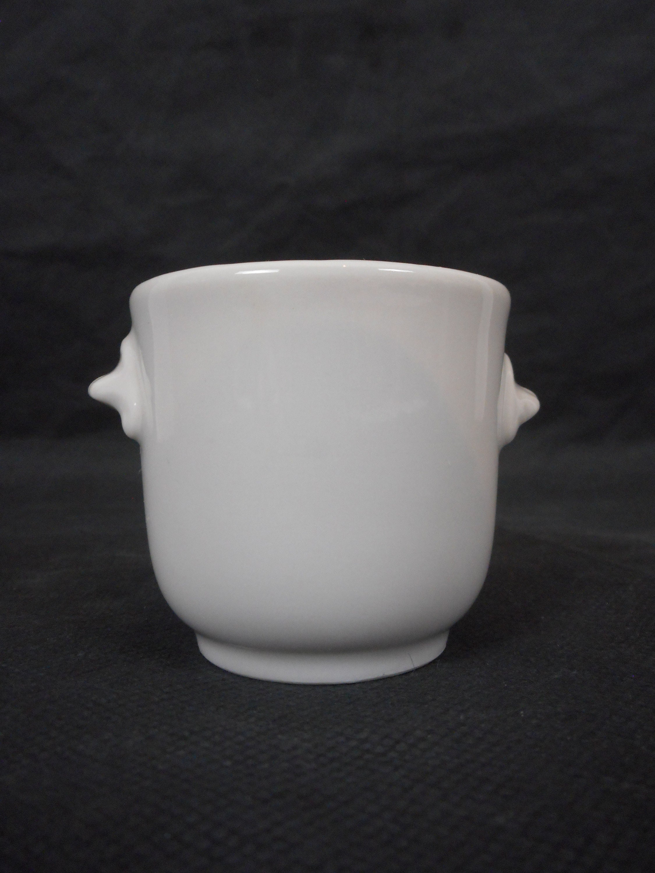 Superbe Vase/Pot Décoratif Miniature en Porcelaine de Limoges Français Vintage