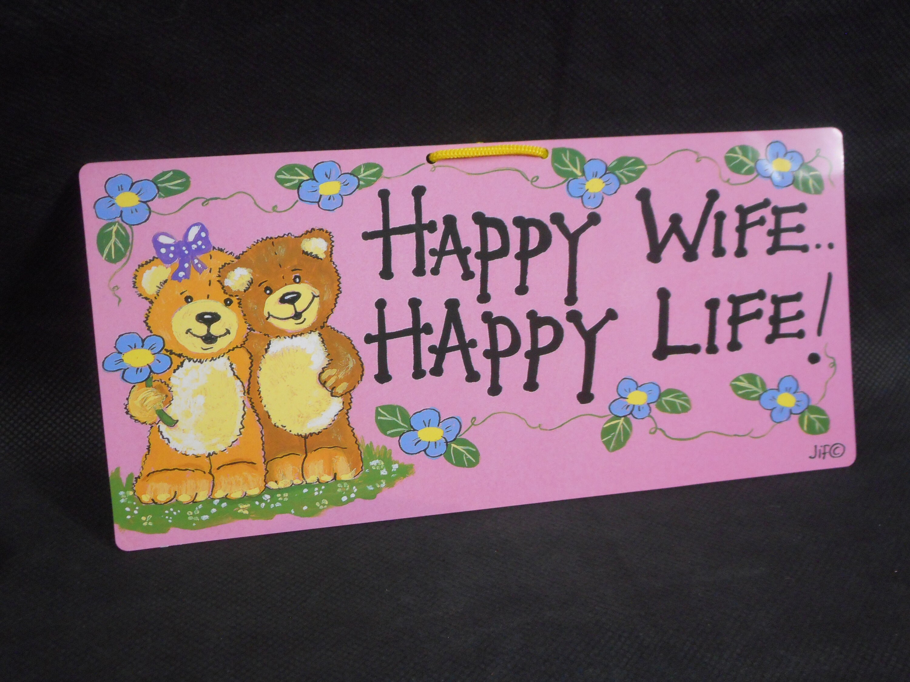 Superbe Mur de Nouveauté/Porte Suspendue Plaque en Plastique Imprimé Signe Cadeau