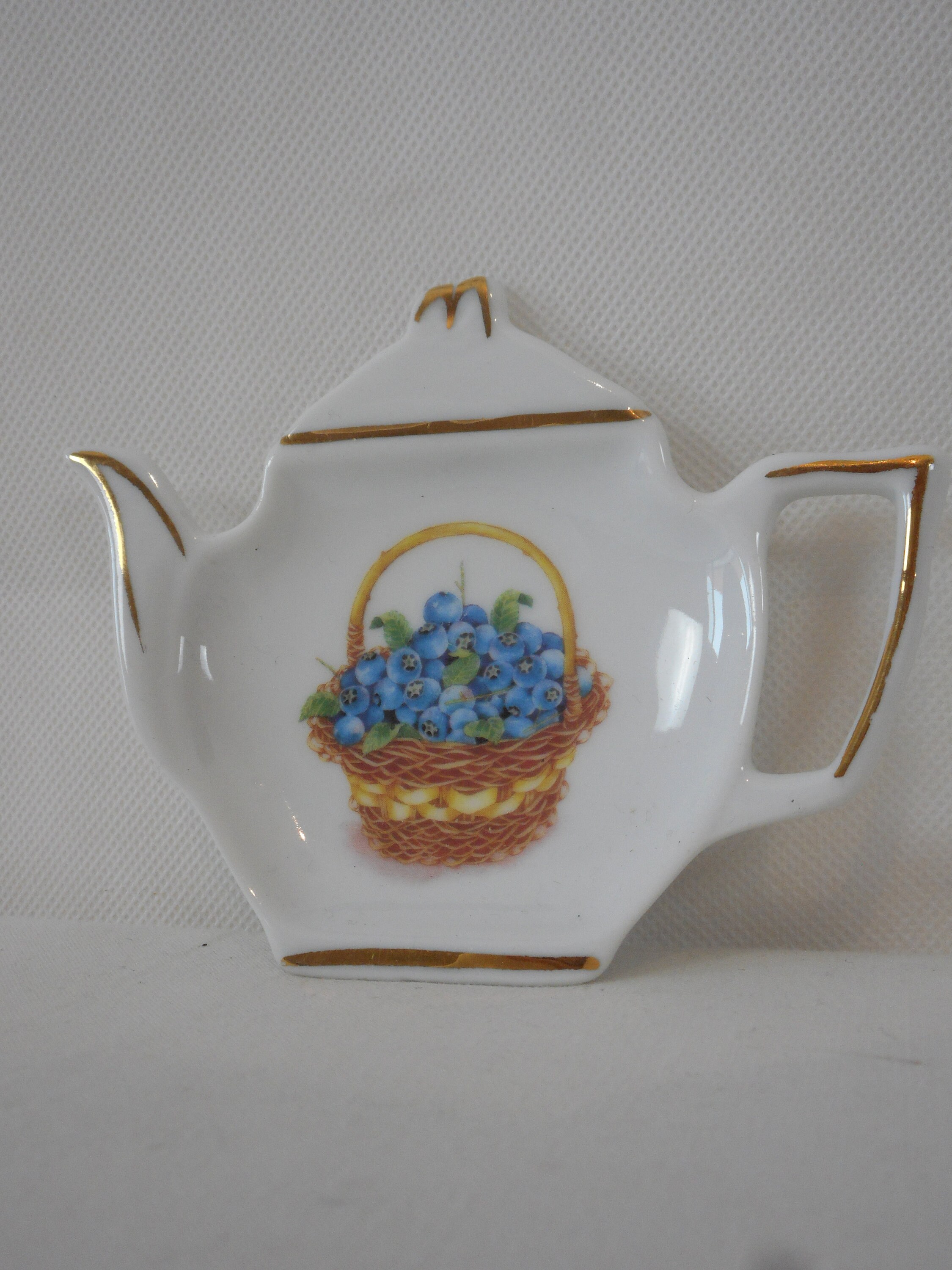 Vintage Français Porcelaine de Limoges Reste Cuillère à Thé/Ustensile Cuisine Repos La Cuillère