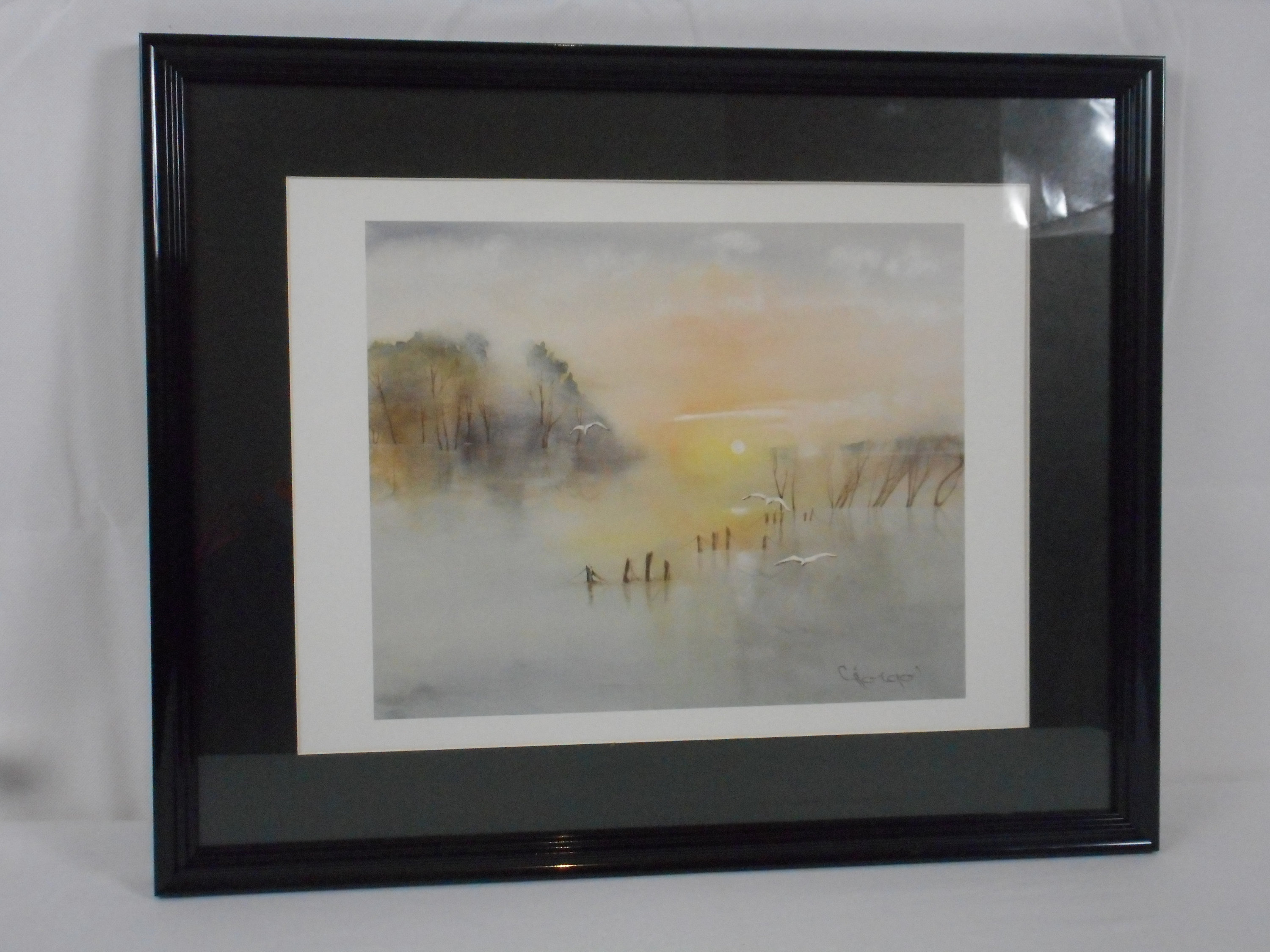 Superbe Vintage Français Image/Impression Image Murale Art Décoration Intérieure