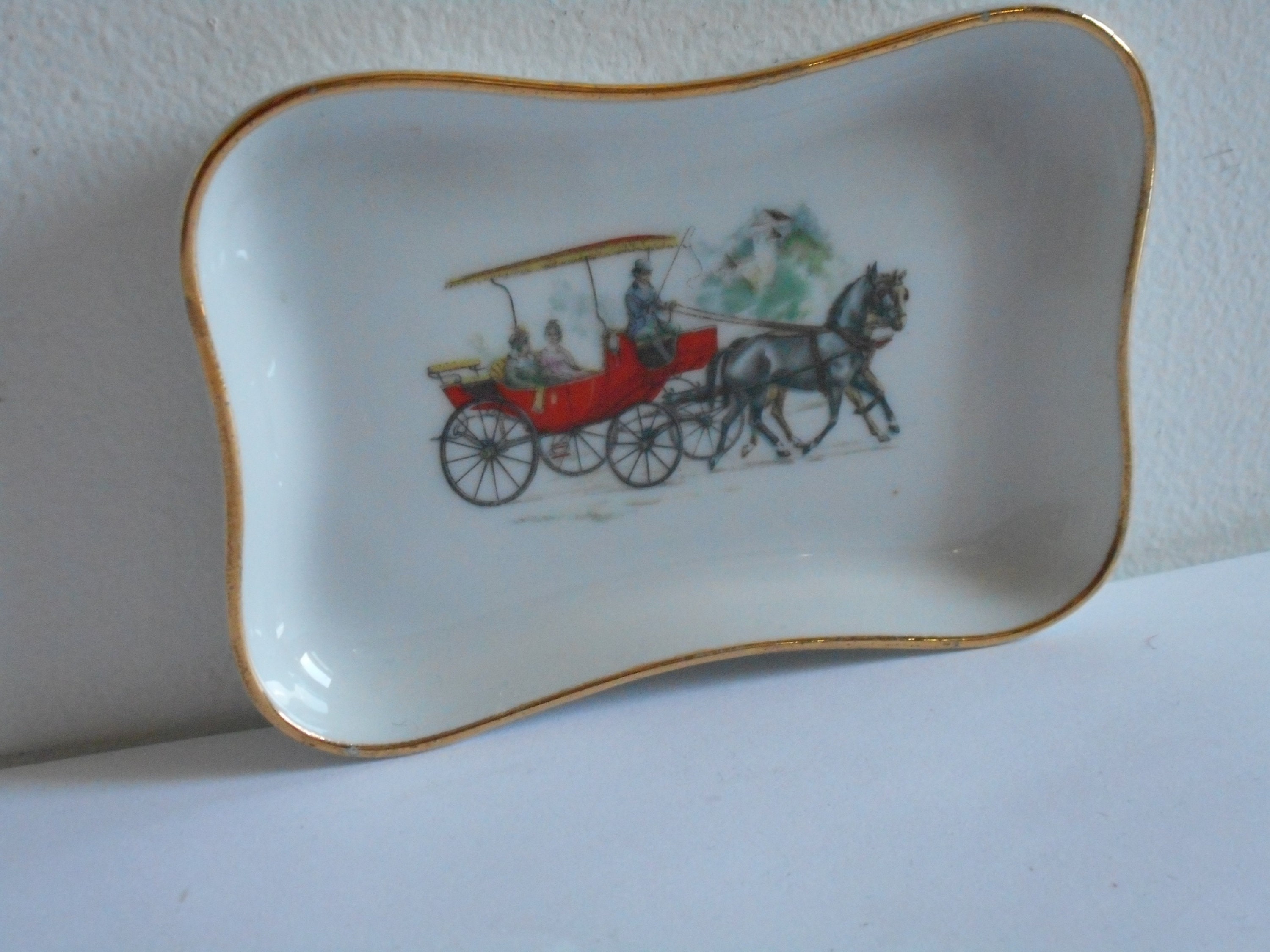 Plat de Babiole en Porcelaine Limoges Vintage/Plateau Babiole