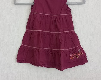 Robe sans manches violette pour bébés de 18 mois