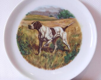 vintage French porcelain small miniature decorative plate