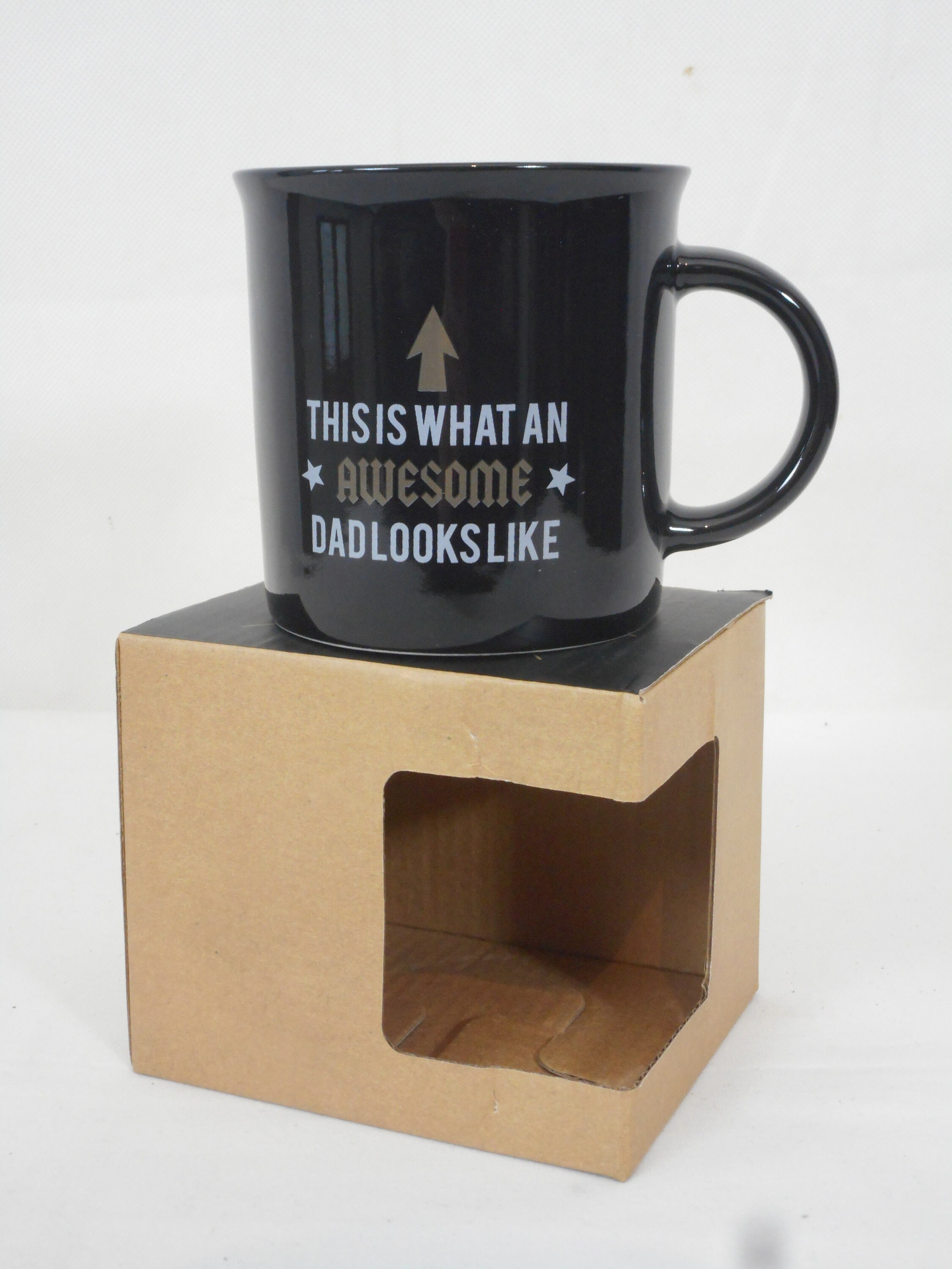 Belle Boîte Faite à La Main en Céramique Papa Tasse Café/Thé Cadeau