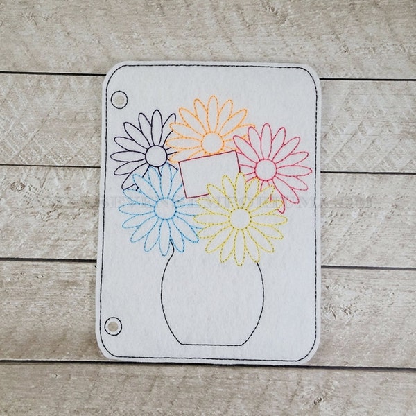 Congratulations Get Well Flowers In The Hoop Doodle-It Coloring Page Machine Embroidery Design