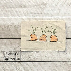 Line of Carrots Sketch Machine Embroidery Design