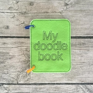 My Doodle Book In The Hoop Doodle-It Coloring Page Cover Machine Embroidery Design