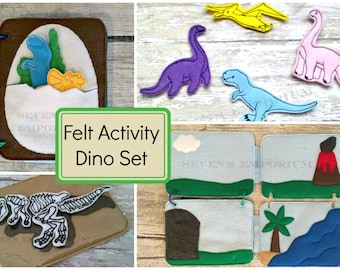 Dinosaur Activity Set  Mega Pack In The Hoop Machine Embroidery Design