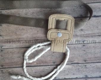 Cowboy Western fühlte Seil Holster und Polizei Handschellen Holster In der Hoop Maschine Stickerei Design