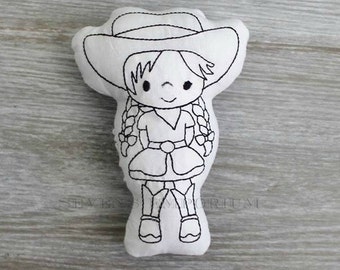 Cowgirl In The Hoop Doodle-It  Machine Embroidery Design