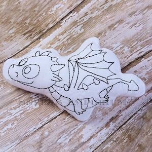 Baby Dragon In The Hoop Doodle-It  Machine Embroidery Design