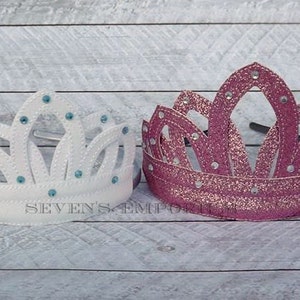 In The Hoop Princess Tiara Crown Machine Embroidery Design image 4