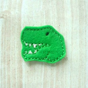 Dinosaur Tic Tac Toe Game Activity Page Quiet Book Machine Embroidery Design image 4