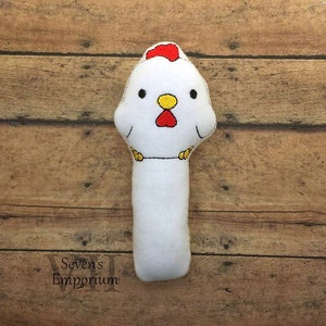 Baby Rooster Rattle In The Hoop Machine Embroidery Design