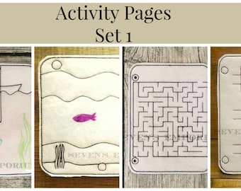 Doodle-It Activity Page Set 1 In The Hoop Machine Embroidery Design