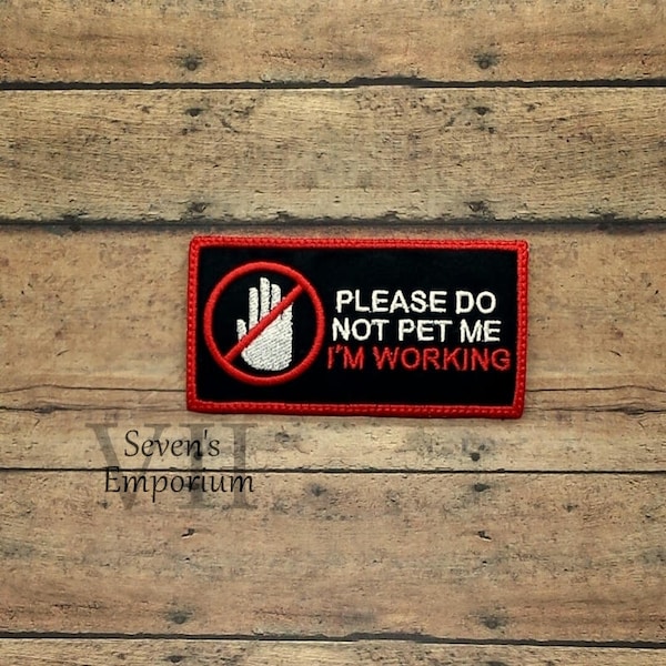 Do Not Pet Patch Machine Embroidery Design