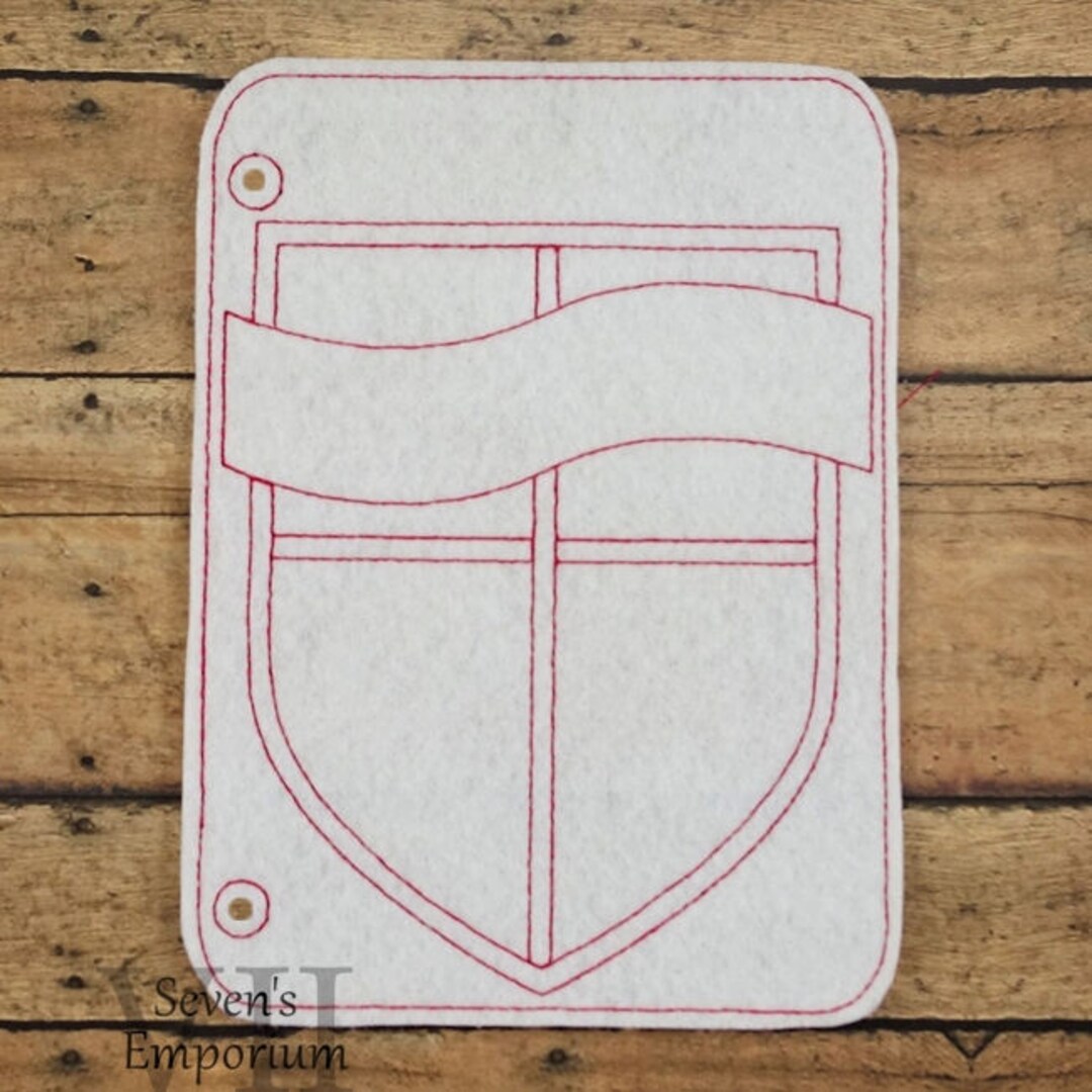 Escudo de la bandera en el aro para colorear página del bordado diseño -  Etsy España