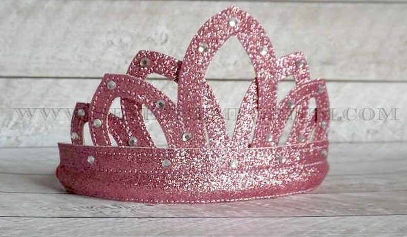In The Hoop Princess Tiara Crown Machine Embroidery Design image 1