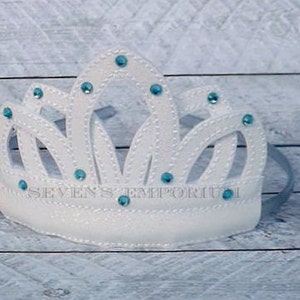 In The Hoop Princess Tiara Crown Machine Embroidery Design image 3
