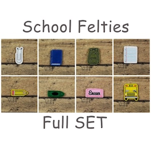 School Felties SET Machine Embroidery Design