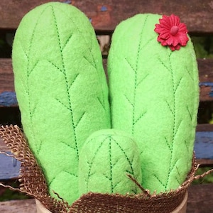 Plush Cactus ITH In The Hoop Machine Embroidery Design