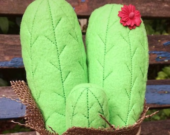 Plush Cactus ITH In The Hoop Machine Embroidery Design
