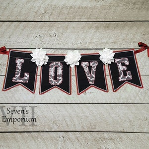 LOVE Banner In The Hoop Embroidery Design
