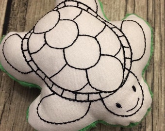 Sea Turtle In The Hoop Doodle-It  Machine Embroidery Design