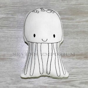 Jelly Fish Under the Sea Ocean Animal In The Hoop Doodle-It  Machine Embroidery Design