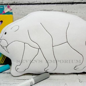 Säbel-Zahn-Tiger im Hoop Doodle-It Machine Embroidery Design