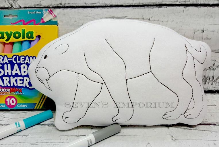 Saber-toothed Doodle Embroidery File