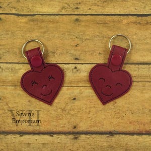 Smiling Hearts Snaptab Machine Embroidery Design