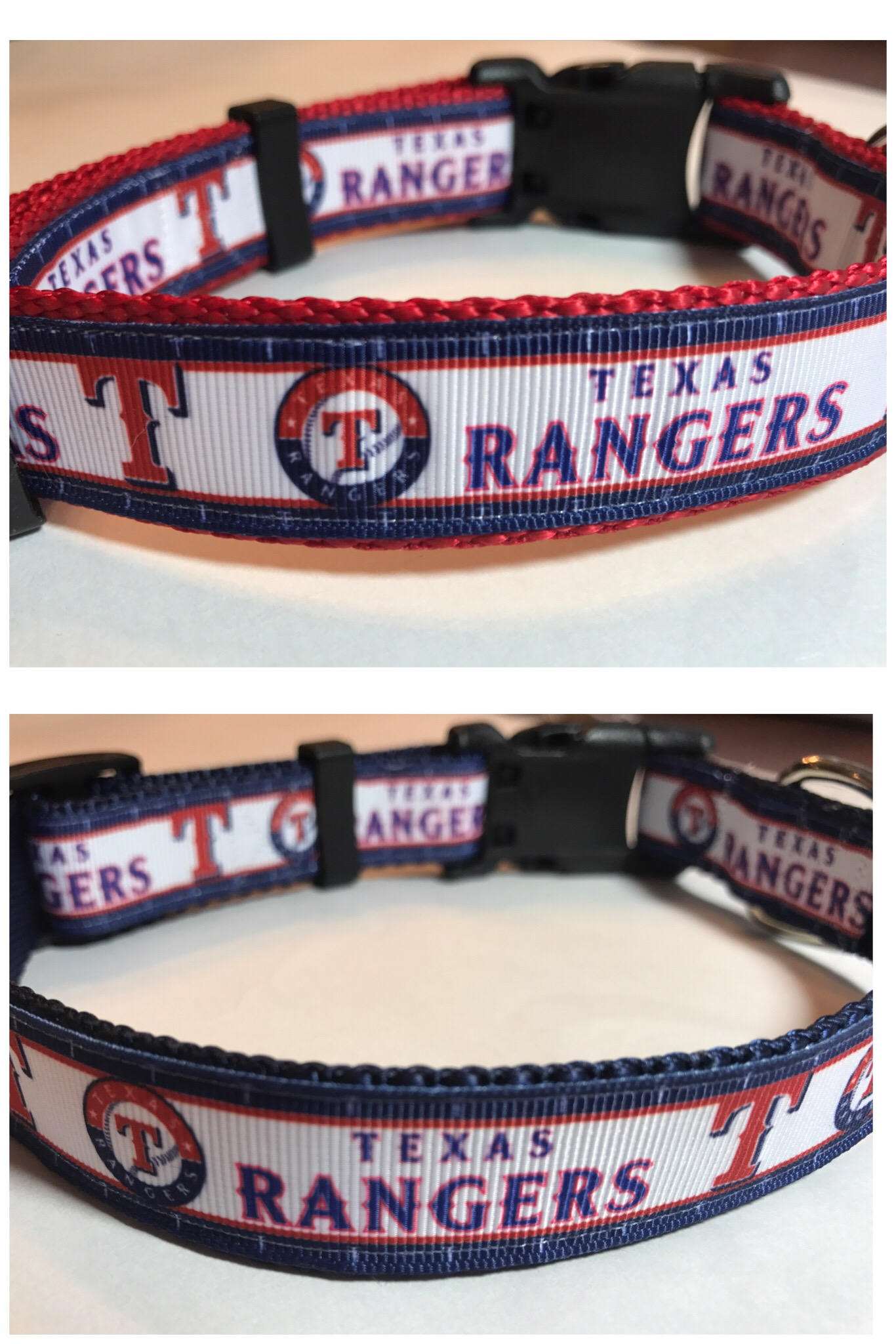 Texas Rangers Dog Collar Etsy