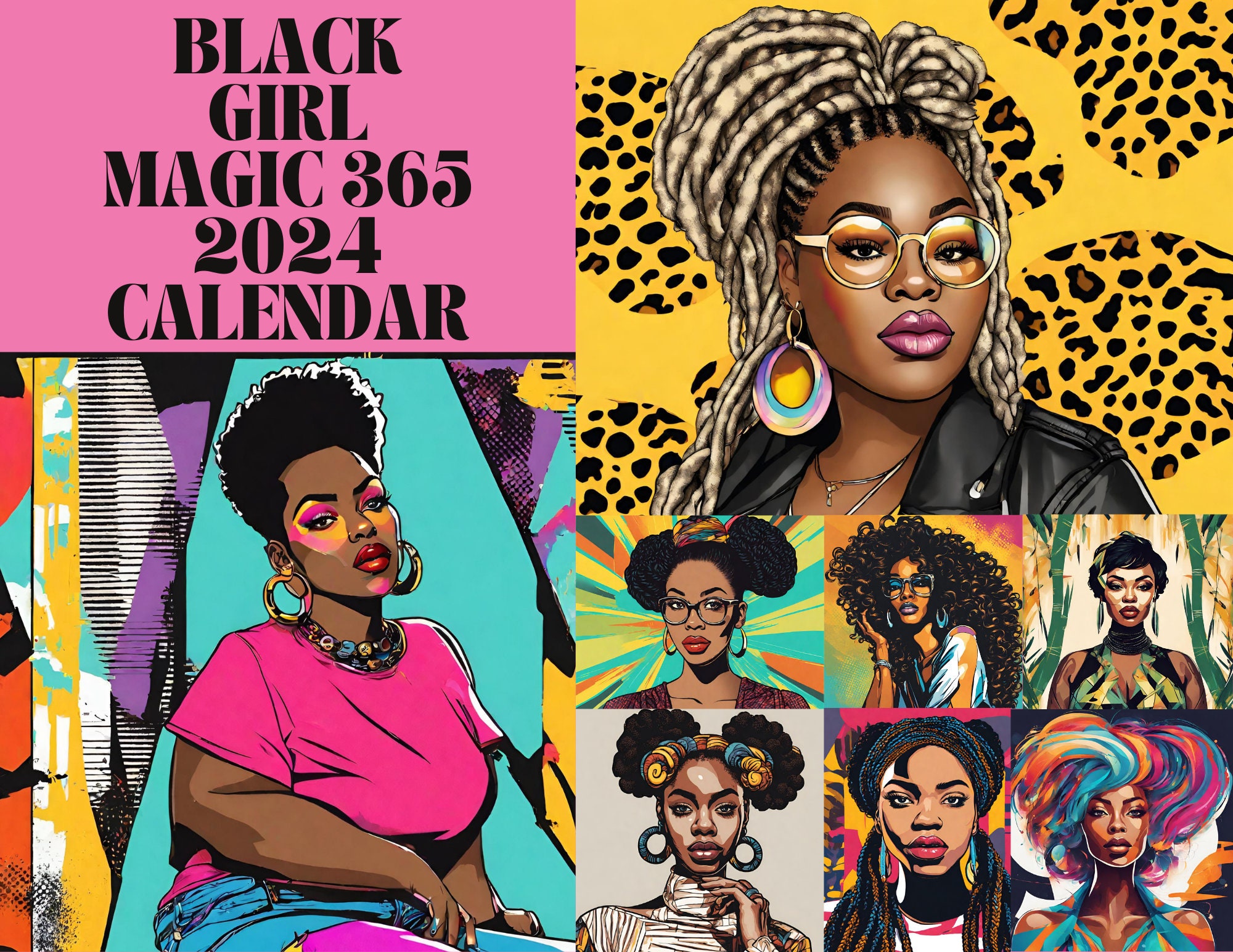 Black Girl Magic 365 Printable Calendar 