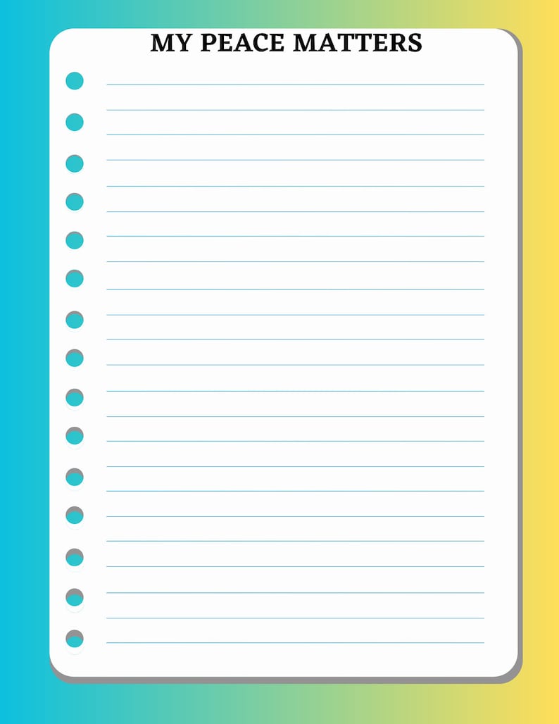 My Peace Matters Afrocentric Printable Journal - Etsy