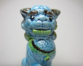 Items Similar To Boho Foo Dog Vintage Statue Carved Shishi Lion