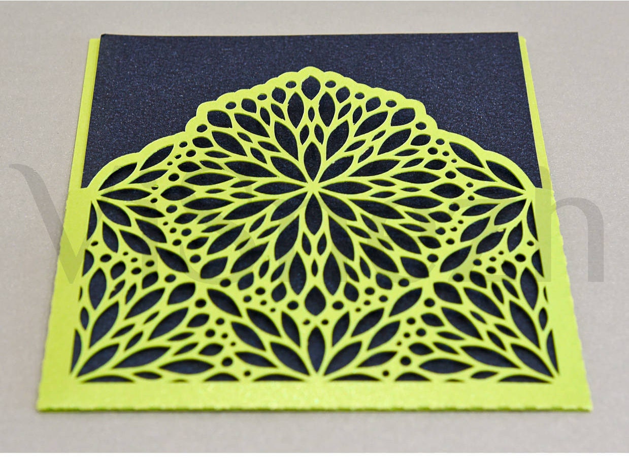 Laser cut Envelope Template. Envelope for Wedding invitation | Etsy