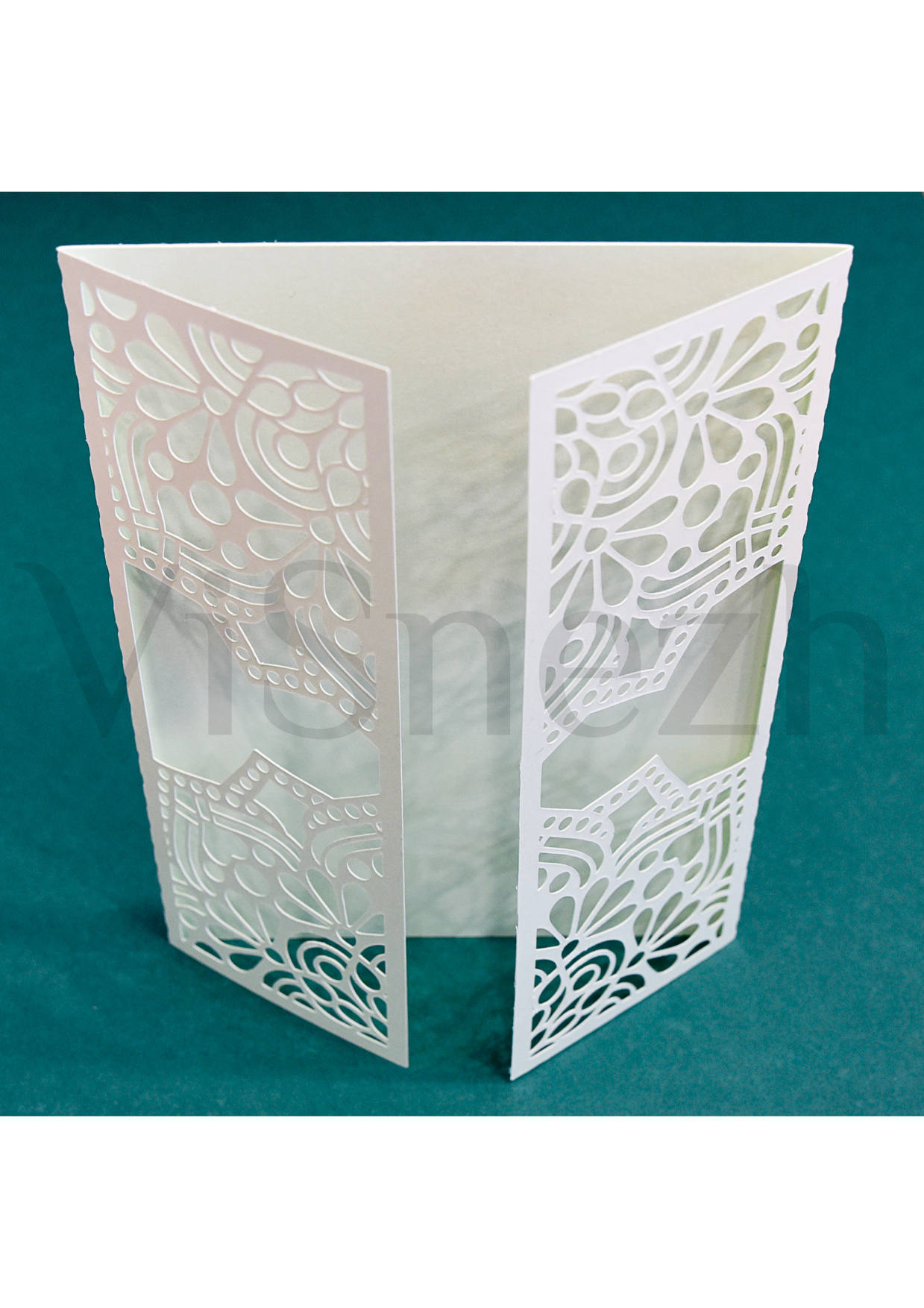 Laser cut Invitation Template. Wedding invitation template | Etsy