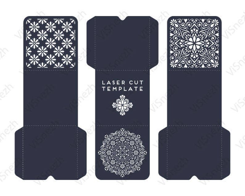 Download Laser Cut Envelope Template Set Envelopes For Wedding Etsy