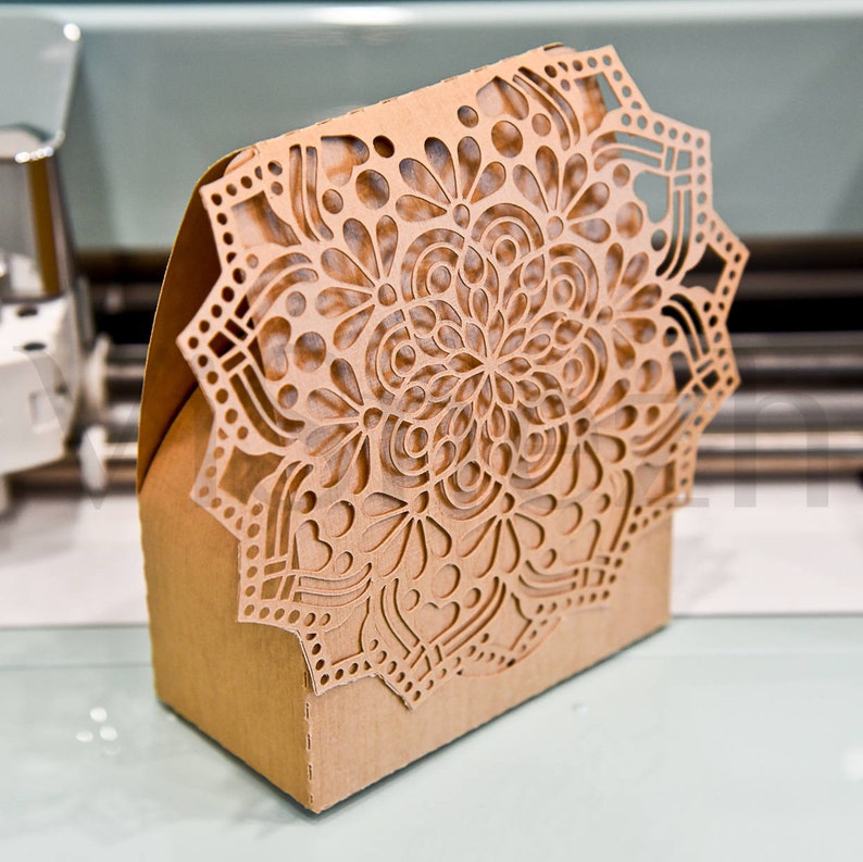 Download Laser cut Box Template. Wedding decoration. EPS SVG DXF | Etsy